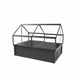 68.7" x 45" x 51.5" Greenhouse with Integrated Raised Flower Bed — 2‑in‑1 Outdoor Planter Box & Cold Frame Black
