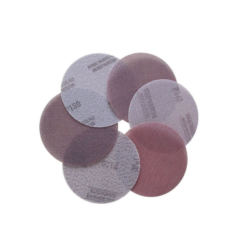 150mm 6" Dust-Free Mesh Sanding Discs Sandpaper Grit 80 120 180 240 320 - 800