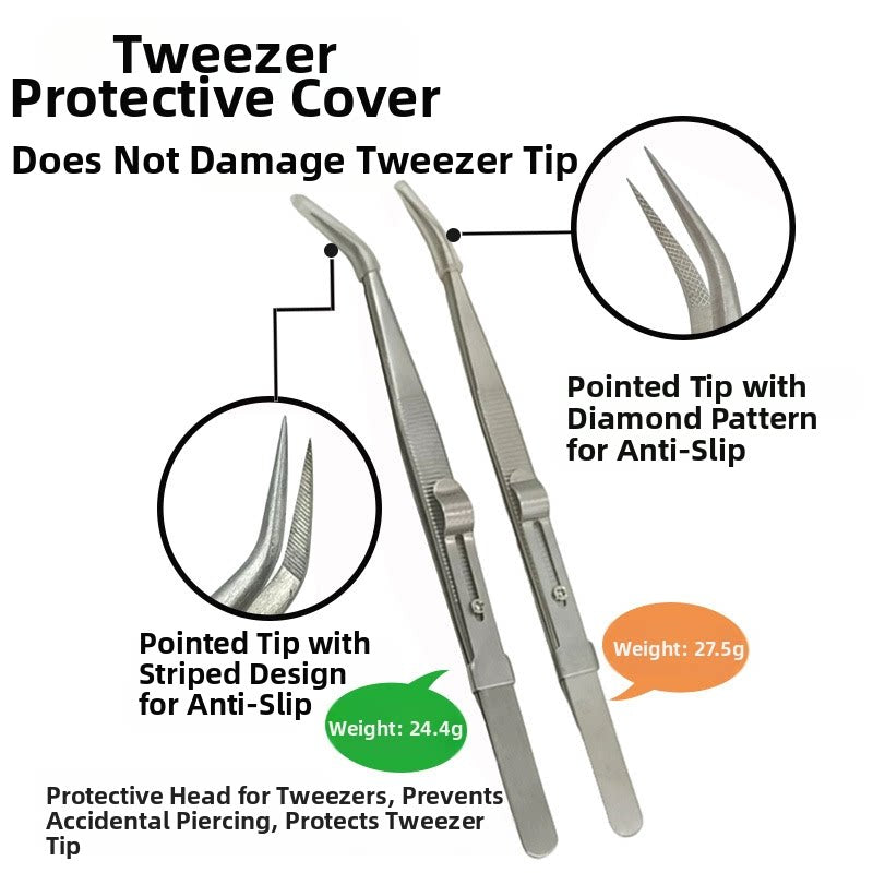 Jewelry Tweezers Stainless Steel Gemstone Gripping Tool 6 Styles