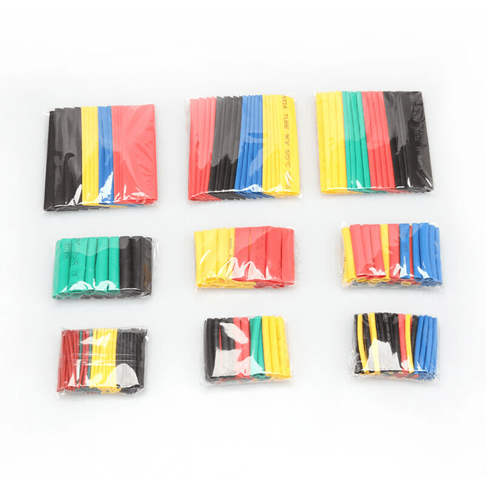 328PCS Colorful Heat Shrink Tubing Set - 12 Colors 9 Sizes - HomeDIYer