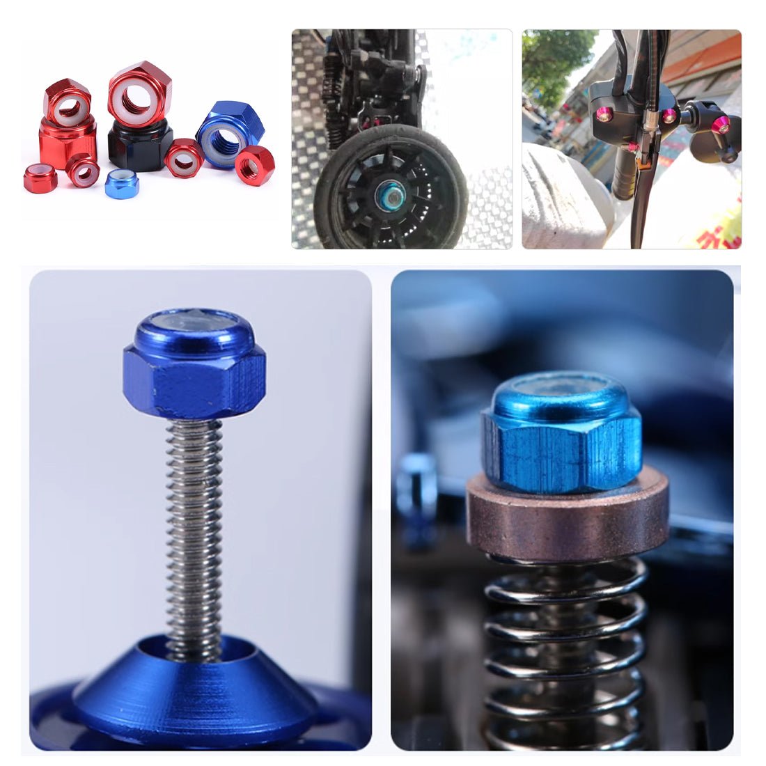 M2 M3 M4 M5 M6 M8 Nylon Aluminium Alloy RC Car Wheel Nylon Locking Lock Nuts - HomeDIYer