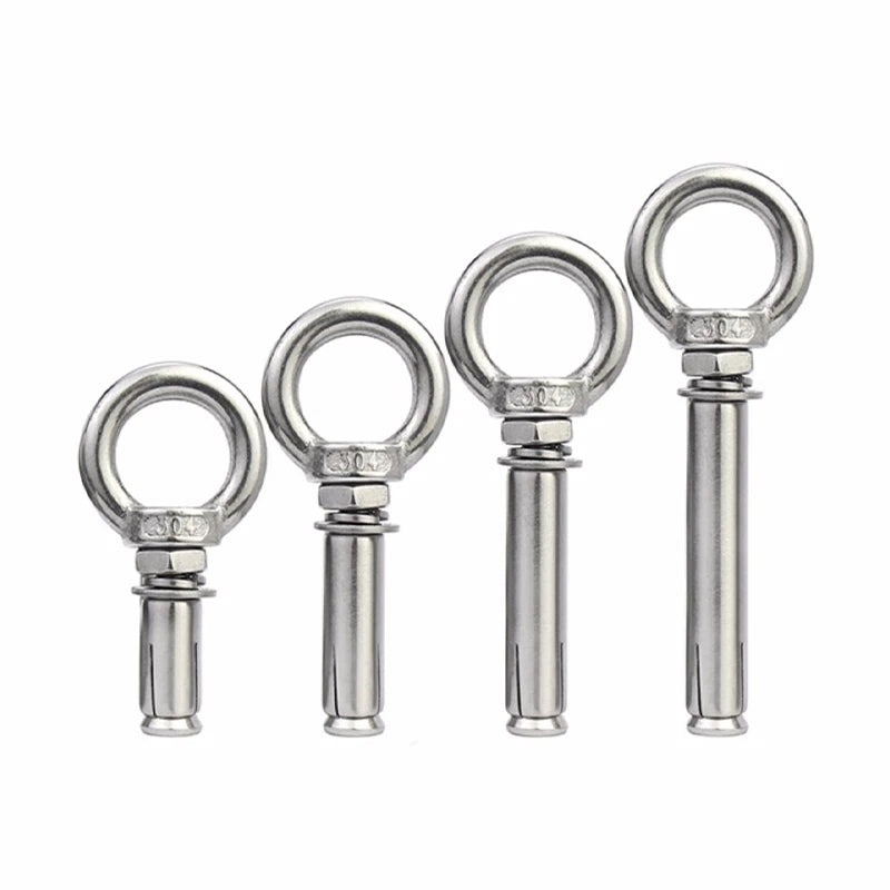 304 Stainless Steel Expansion Eyebolts – Ring Expansion Bolts M6 M8 M10 M12