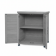 Potting Bench with Storage Cabinet – Outdoor Work Station with Metal Table Top & Zero Maintenance