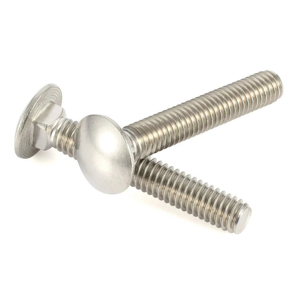 M8 M10 M12 Carriage Bolts, 304 Stainless Steel Round Head Square Neck Screws - HomeDIYer
