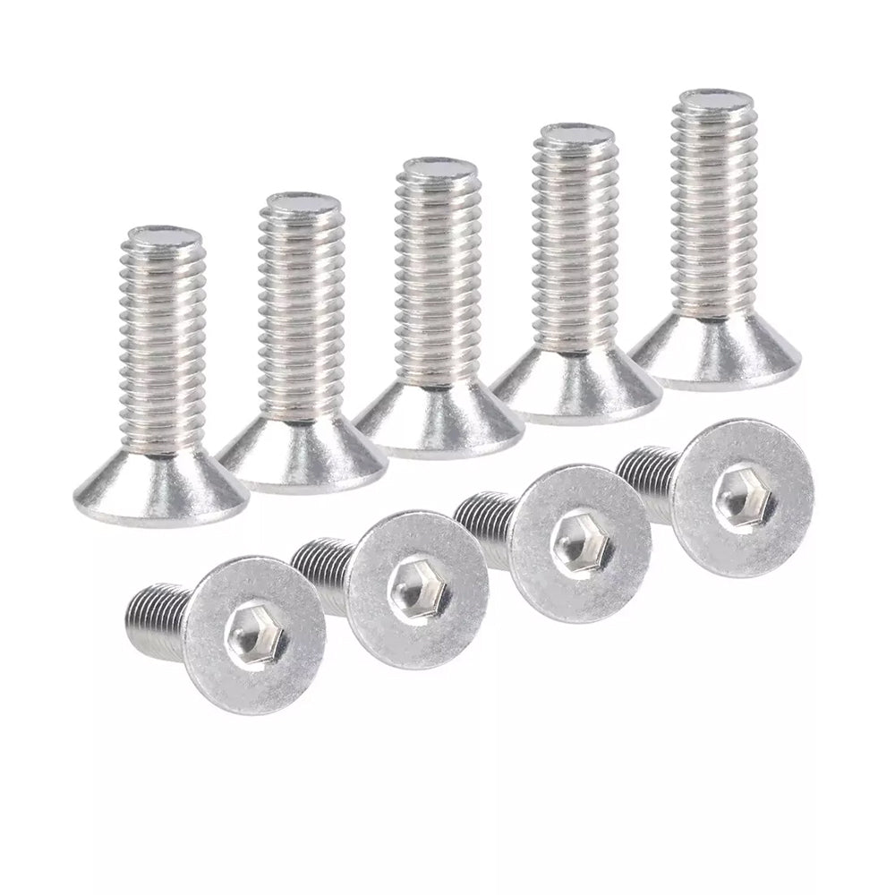 200Pcs Aluminium Alloy Hex Socket Countersunk Flat Head Screw & Washers Assortment Set Gold Colour To Burgundy