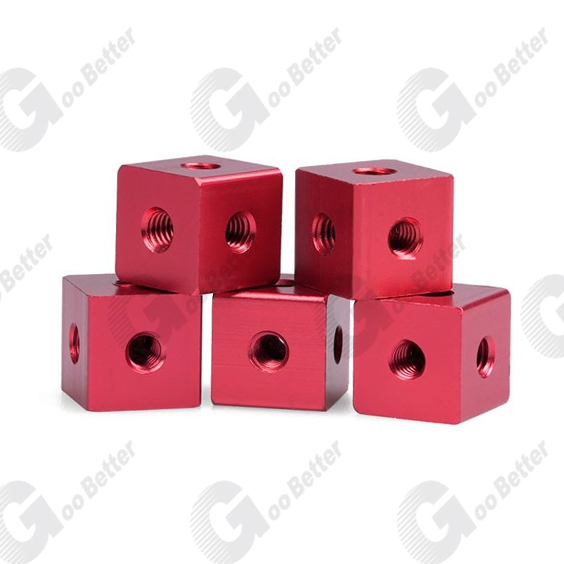 M3 Cube Connector Aluminium Fixing Bracket 10mm Square Spacer Standoff Tee 6 way - HomeDIYer