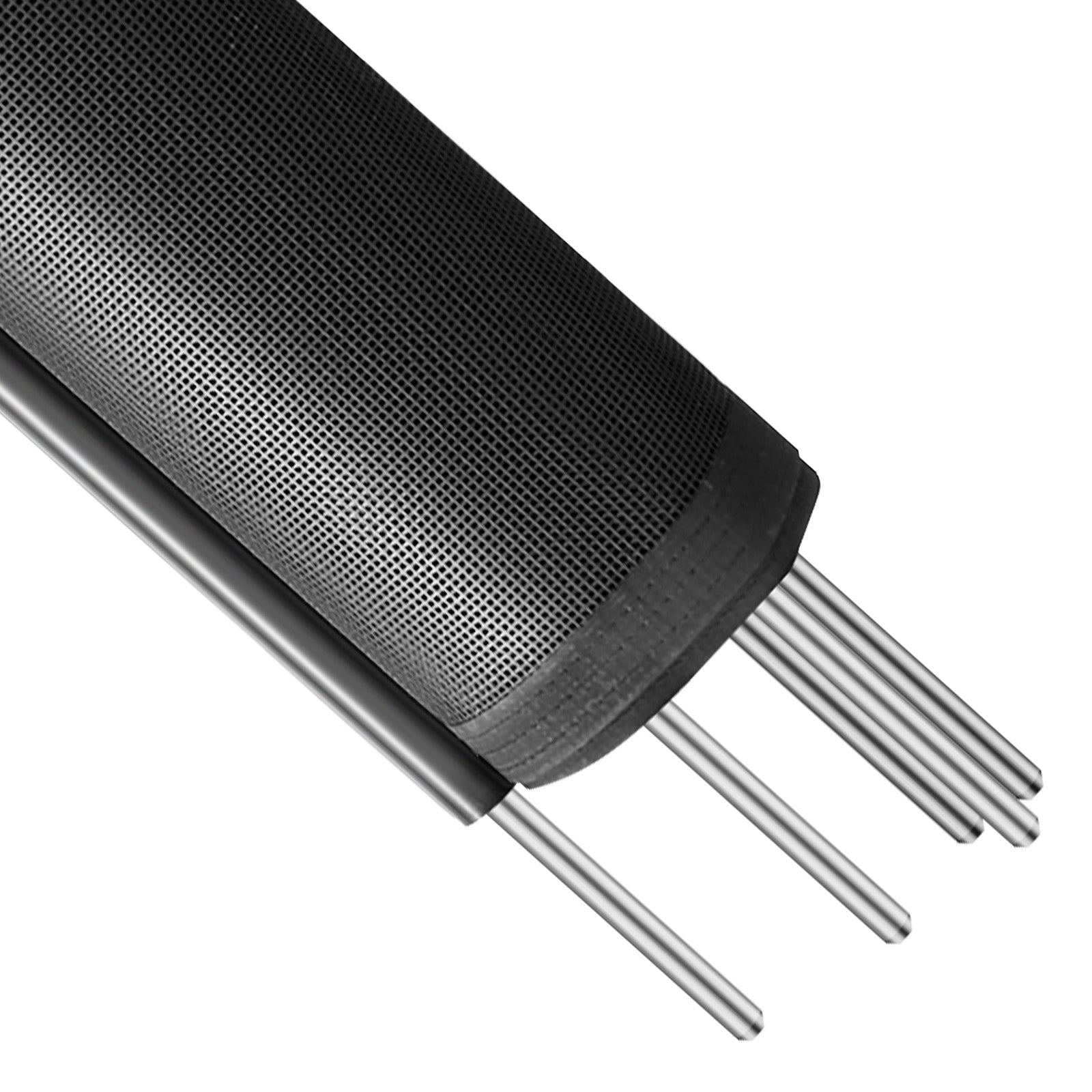 4ft x 72ft Removable Pool Safety Fence — DIY Child & Pet Protection Mesh for Inground Pools Black
