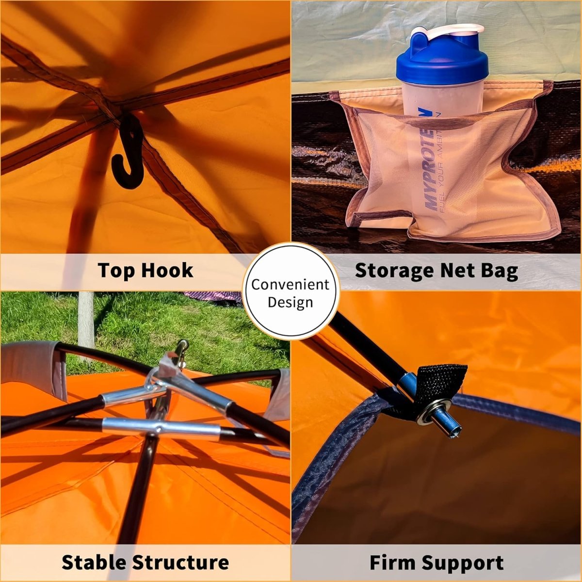 Person Family Camping Tent Portable Lightweight Waterproof Cabana Beach - HomeDIYer
