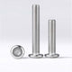 M2 M3 M4 Flat Round Head Hex Socket Screws – A2 Stainless Steel, Fully Threaded (3–50mm)