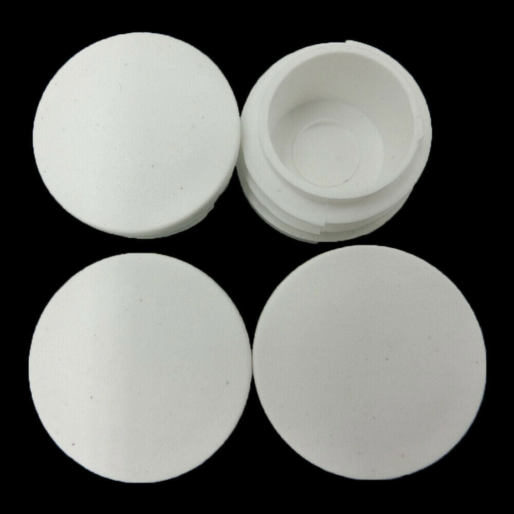 White Plastic Rectangle/Square/Round Blanking End Caps Tube