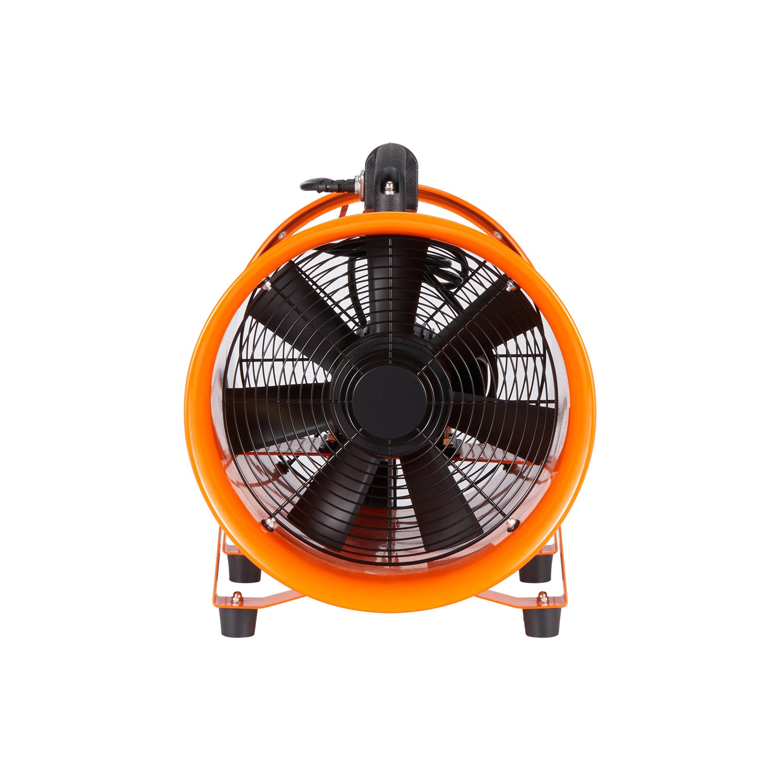 Portable Ventilator, 10 inch Heavy Duty Cylinder Fan with 16.4ft Duct Hose, 380W Strong Shop Exhaust Blower 1893FM, Industrial Utility Blower for Sucking Dust, Smoke, Smoke Home/Workplace