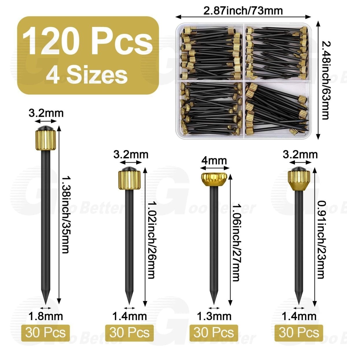 120 Picture Pegs Heavy Duty Wall Picture Hook Set Hanging Picture Pegs - HomeDIYer