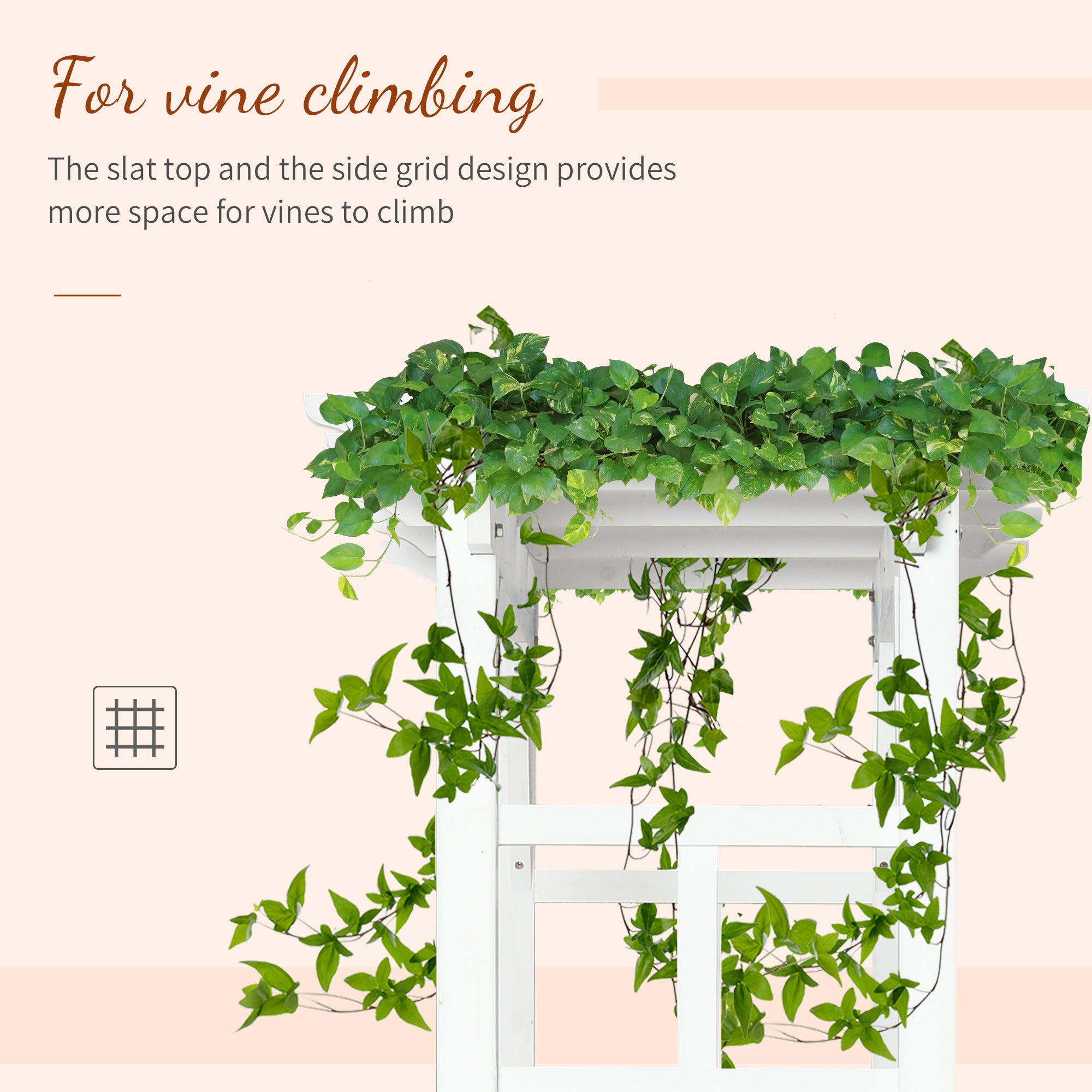 Outsunny Galvanized Raised Garden Bed, 24" x 24" x 11.75" Outdoor Planter Box with Trellis Tomato Cage and Open Bottom for Climbing Vines, Vegetables, Flowers in Backyard, Garden, Patio, Green