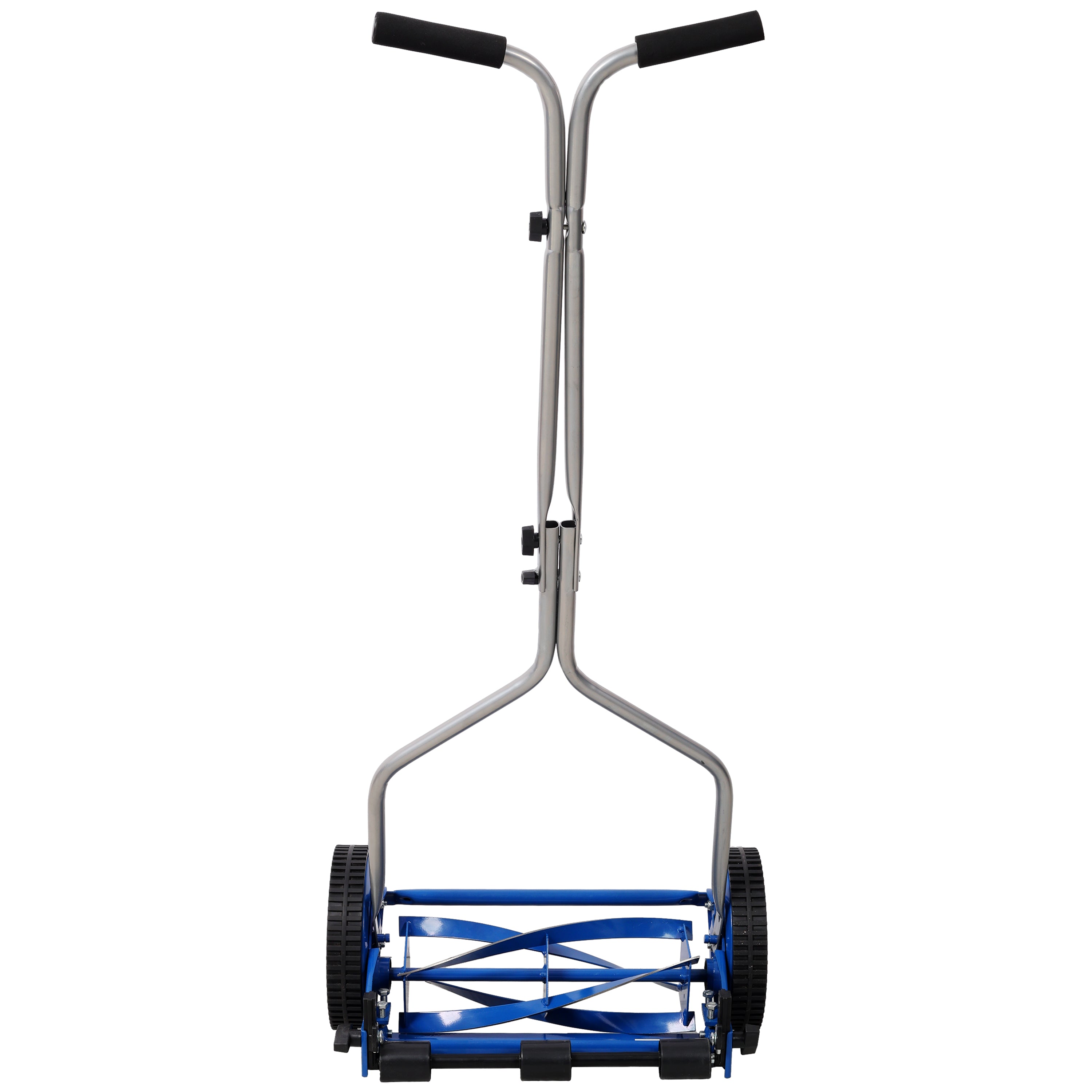 16in Push Lawn Mower, Push Reel Lawn Mower, Blue Color
