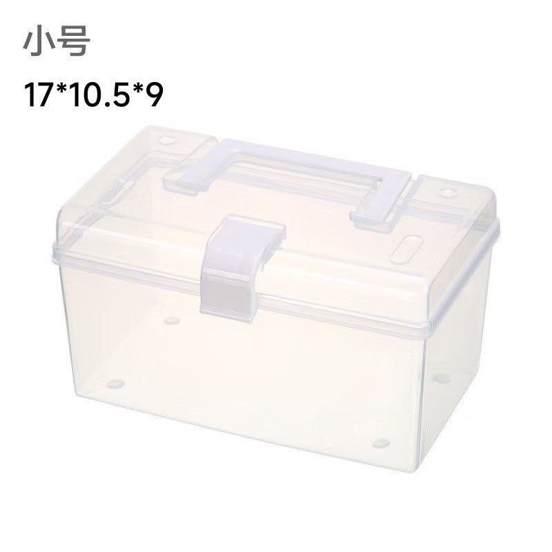 Clear Plastic Mini Storage Box with Lid – Jewelry, Earring Stud & Small Parts Organizer