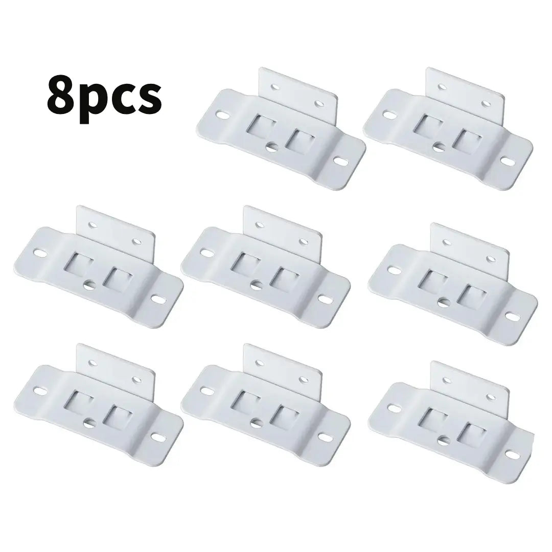 Stainless Steel L-Bracket Corner Connectors, 8-Pack with Screws