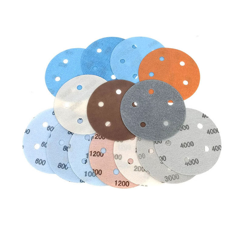 125mm Wet and Dry Sanding Discs 5 inch Sandpaper Hook and Loop Pads 5 Hole
