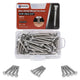 Hex Head Wood Screws for Woodworking, Furniture - 304 Stainless Steel Partial Thread Hexagon Head Lag Screws for Wood - Silver