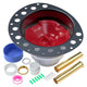 PVC Freestanding Tub Drain Rough-in Kit, Bathtub Drain Kit for Island Bathtubs, PVC Plastic Adapter and Brass Tail Pipes, Compatible with Free Standing Tub Drain, Floor Mounted Bathtubs