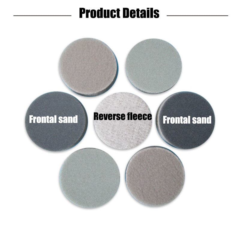 1-1/4" inch 1.2" 30mm Sponge Foam Hook Loop Sandpaper Wet / Dry Sanding Pad Disc 300#-3000#