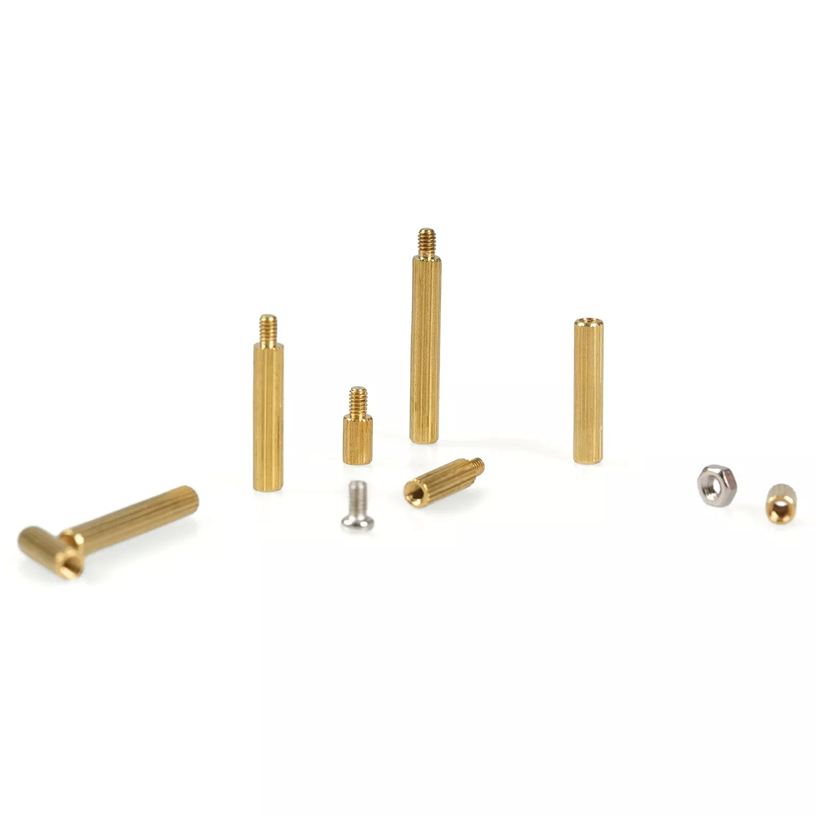120pcs M2 spacer bolts spacer brass inside-outside bolts nuts set