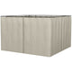 Gazebo Sidewall Curtain Set 10x10 ft, 4-Panel Polyester Replacement Curtains with Hooks & C-Rings for Pergola & Cabana, Beige