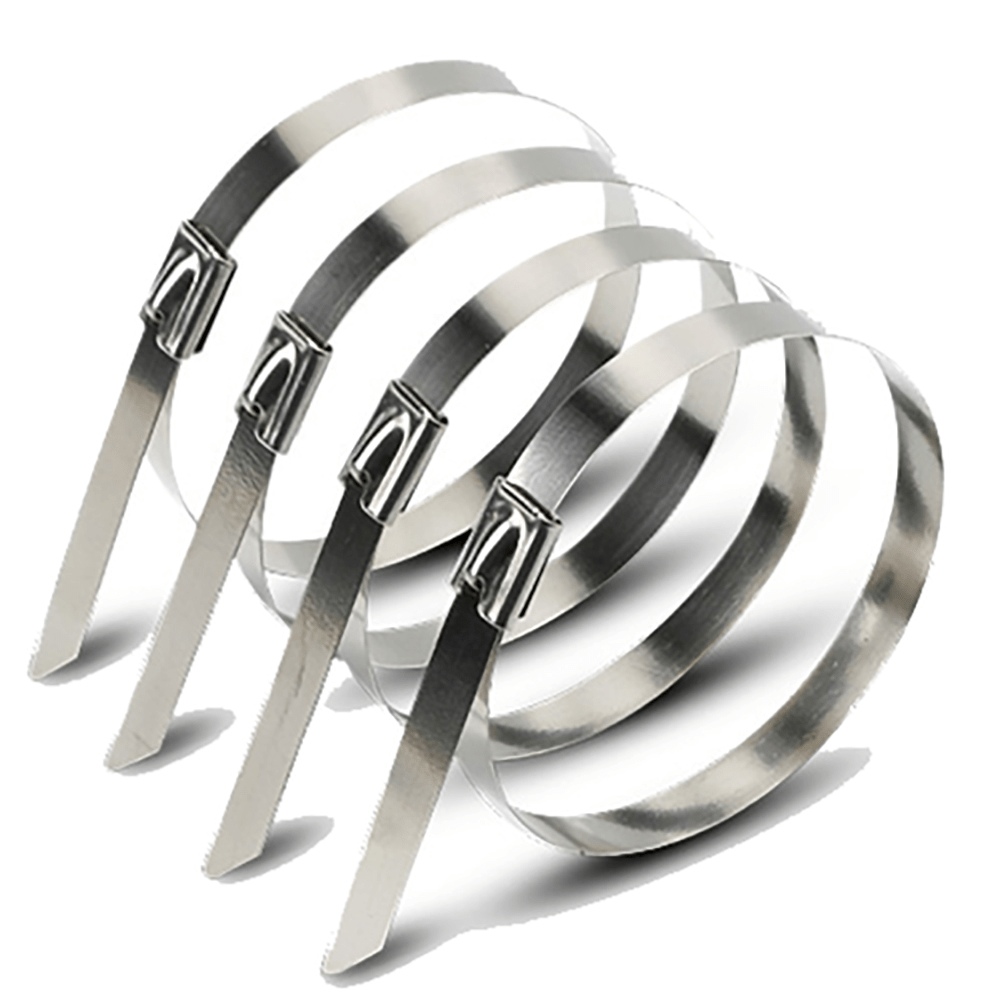 100 PCS Metal Cable Zip Ties Stainless Steel Heavy Duty Self - Locking Cable Ties - HomeDIYer