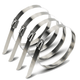 100 PCS Metal Cable Zip Ties Stainless Steel Heavy Duty Self-Locking Cable Ties