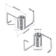 GT2 Zahnriemenspanner Torsionsfeder für 3D-Drucker RepRap 6mm Breite
