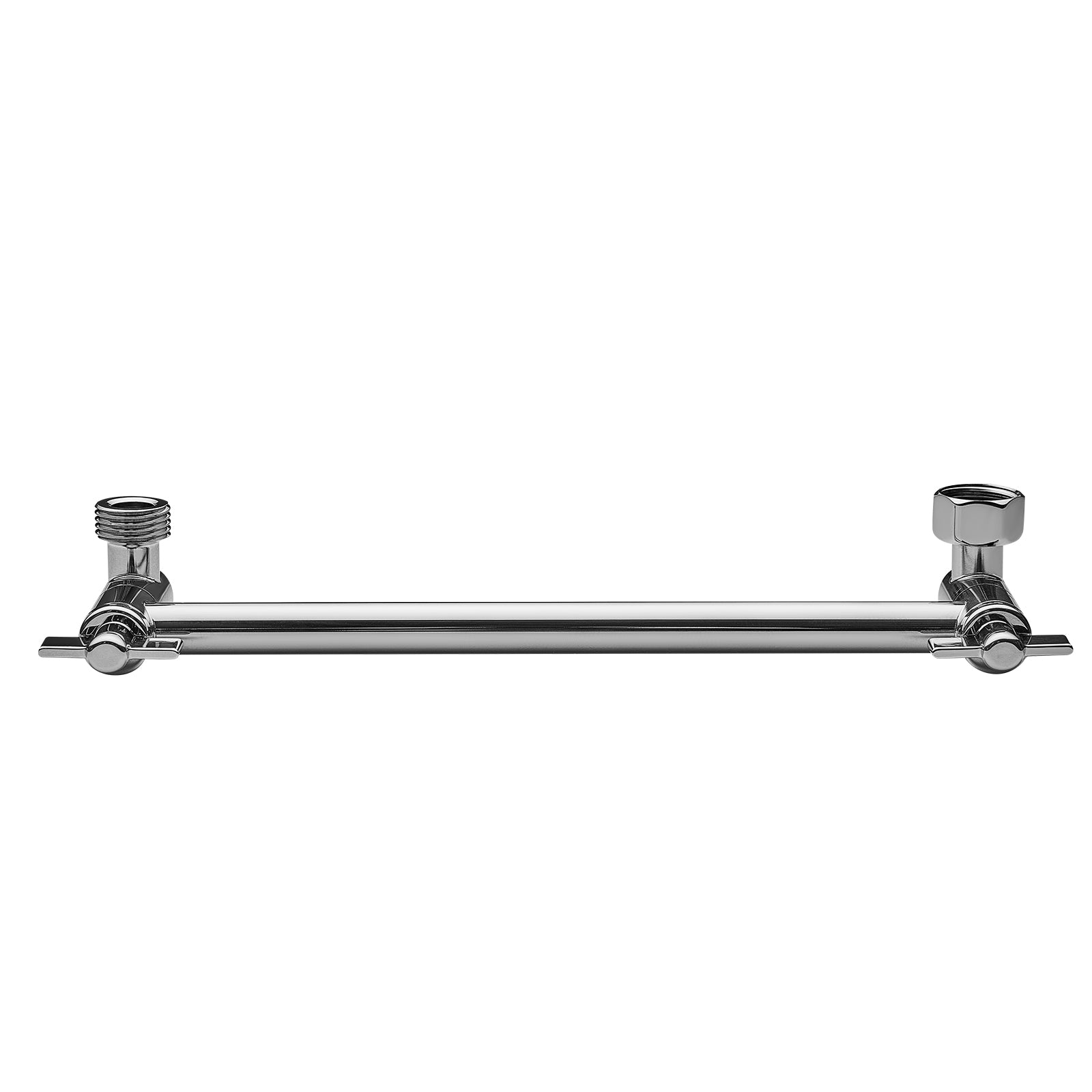 11” Adjustable Shower Arm Extension – 360° Swivel, G1/2 Universal Fit, Chrome