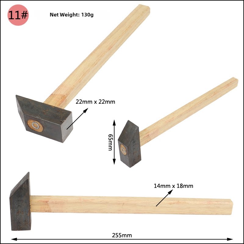 Jewelry & Metalworking Hammer – Mini Shaping Hammer for Gold Silver Craft, Stamping & Metal Forming (18 Models)