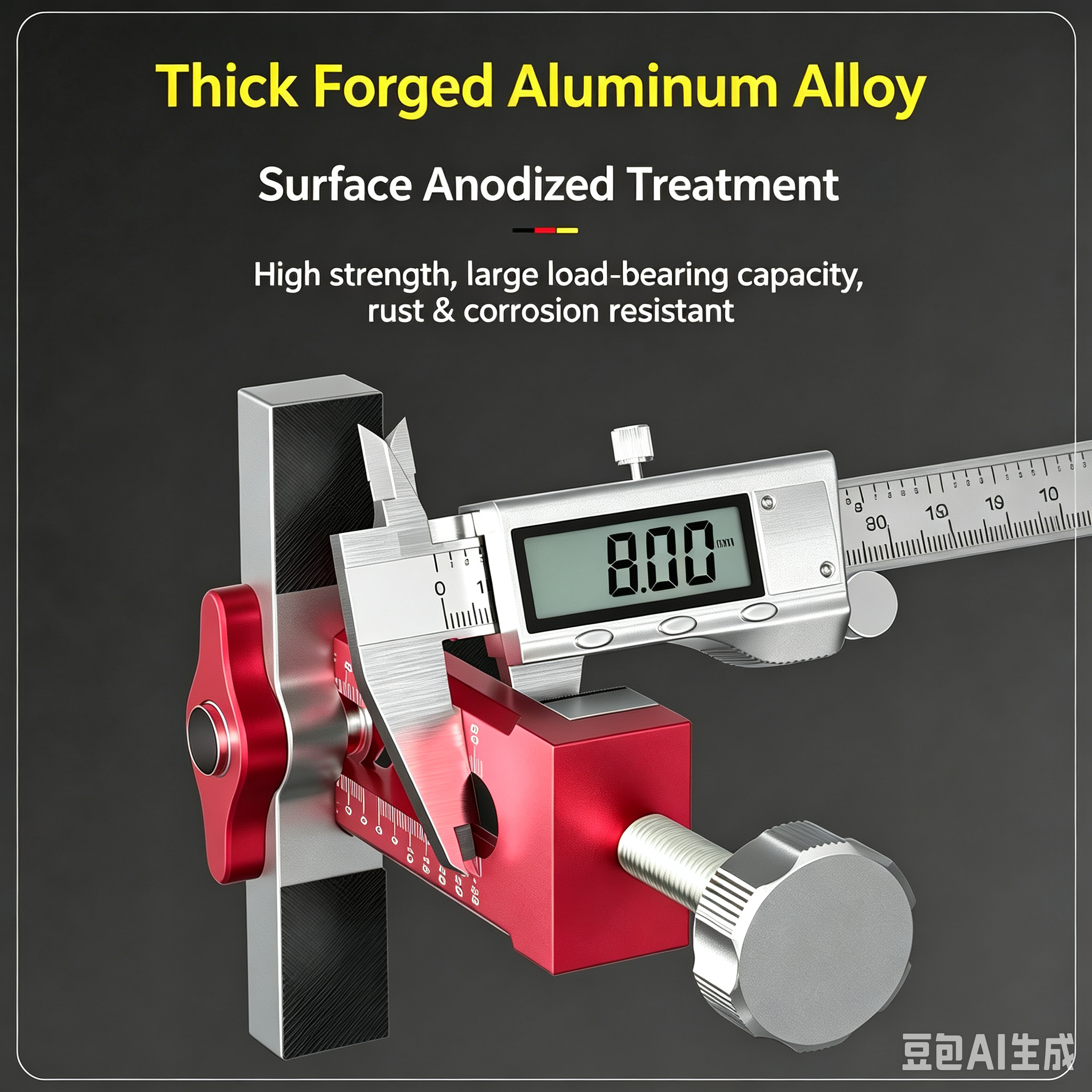 1. Cross-border cabinet door installation aid, aluminum alloy rebound, punched wardrobe door, door leveler, wooden tools