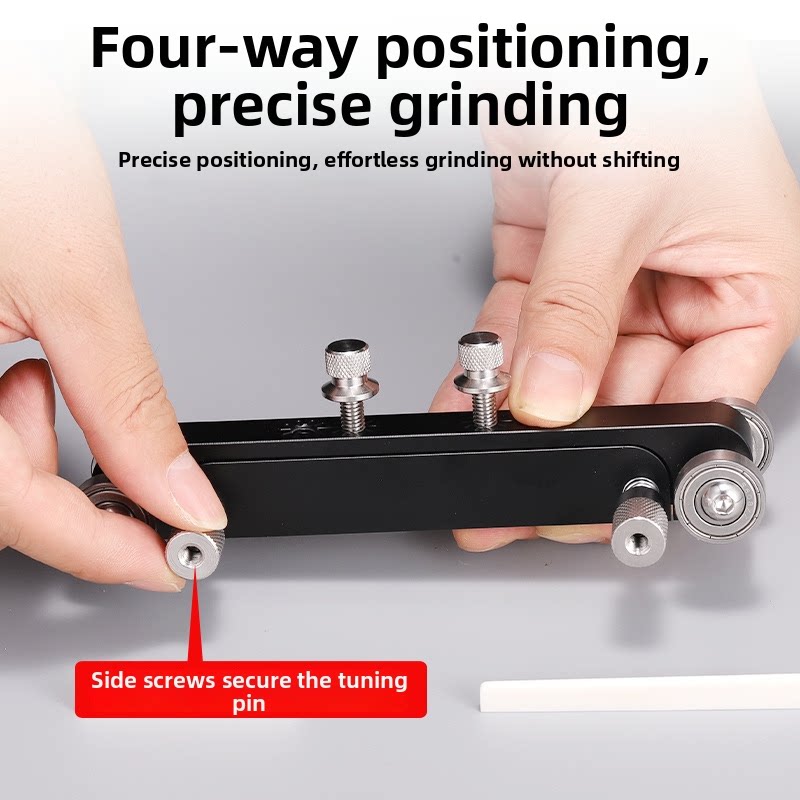 Aluminum Alloy Guitar Nut Sanding Block – Nut & Saddle Grinding Tool for Acoustic, Classical & Electric Guitar Repair