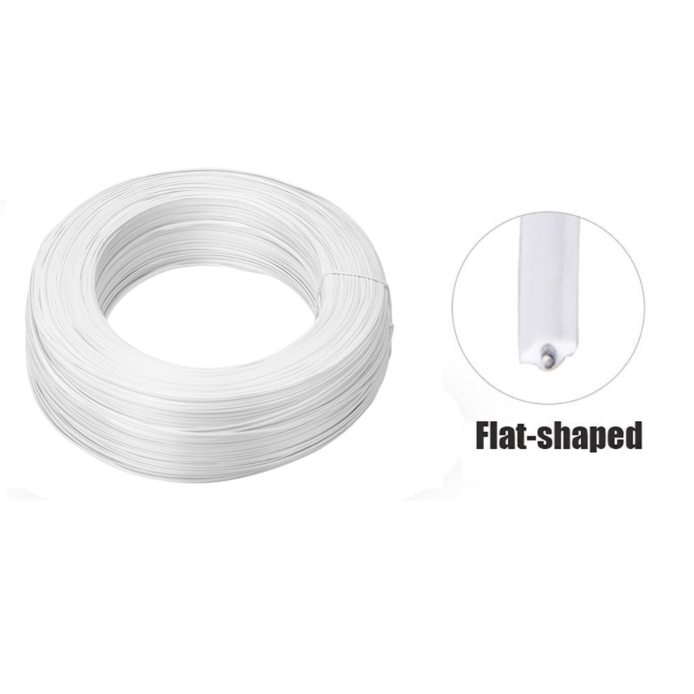 Galvanised Garden Wire Heavy DutyPlant Tie Fencing Wire 45 - 100m Long WhiteBlack - HomeDIYer