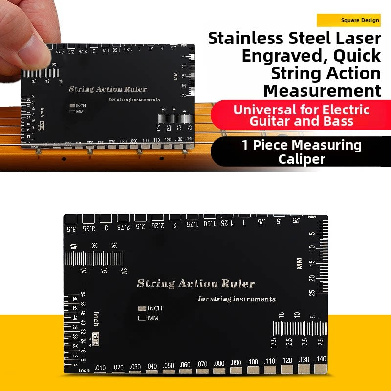Guitar String Action Ruler Spacing Gauge Setup Tool 6 Styles