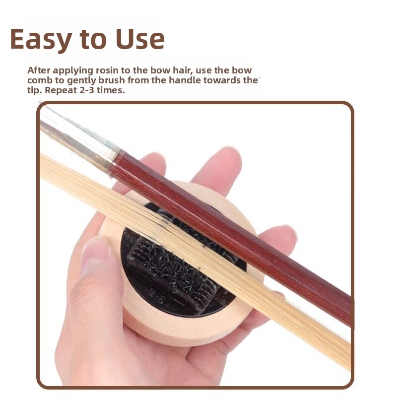 Violin Bow Comb Bow Hair Comb Large Viola Bow Hair Rosin Removal Comb Removal Excess Rosin