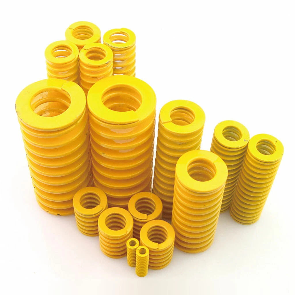 50mm OD Yellow Extra Light Load Compression Mould Die Spring 25mm ID All Sizes