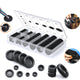170 Pcs Cable Gland Assortment Rubber Grommets Blind Plugs Body Plugs