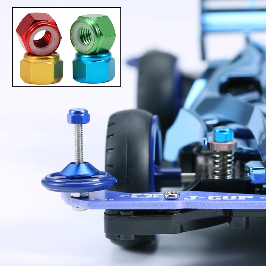 M2 M3 M4 M5 M6 M8 Nylon Aluminium Alloy RC Car Wheel Nylon Locking Lock Nuts - HomeDIYer
