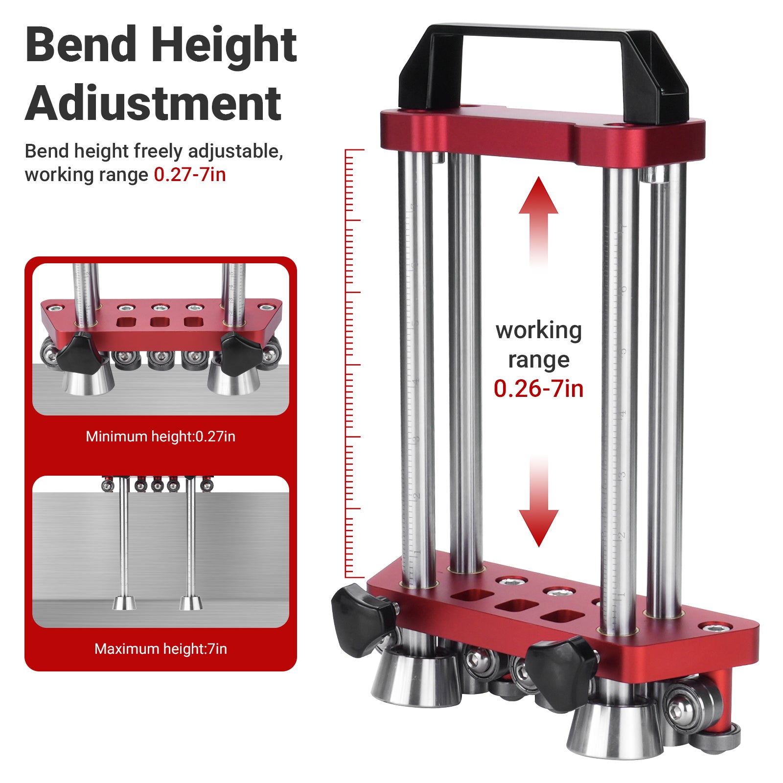 Sheet Metal Roller 2-Station Bender for 0.1–1mm Metal Sheets, 0–100° Adjustable