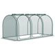 9' x 4' Crop Cage Plant Protection Tent with 3 Zippered Doors & 6 Ground Stakes