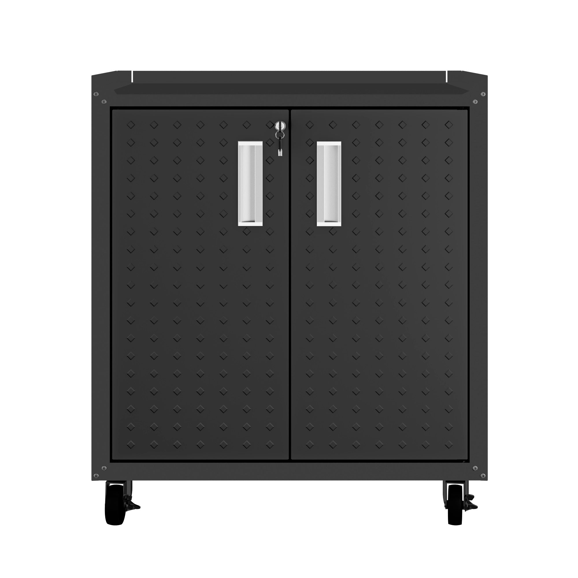 Rolling Garage Cabinet in Charcoal Gray