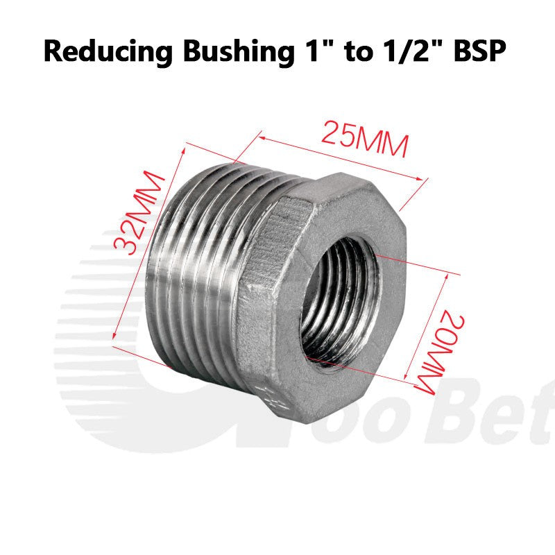BSP Threaded Stainless Steel Pipe Fittings 304 — Elbow, Tee, Nipple, Socket & More