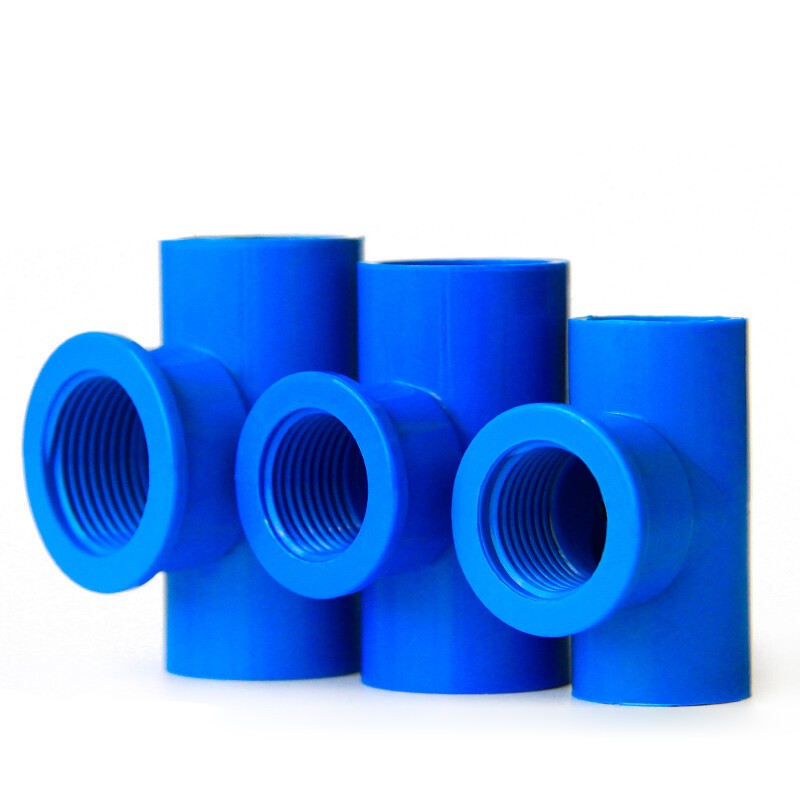 PVC Pipe Fittings Tee Socket 1 2" -2" BSP Threaded T Type Solvent Weld 3-Way