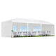 10x30 Ft Party Canopy Tent with 5 Removable Sidewalls, Waterproof, White