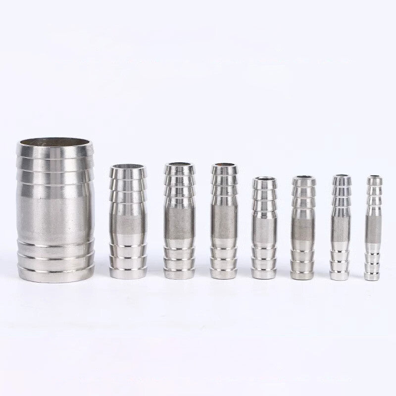 Stainless Steel Barb Hose Fittings — Straight, Elbow, Tee, Y-Piece & Cross