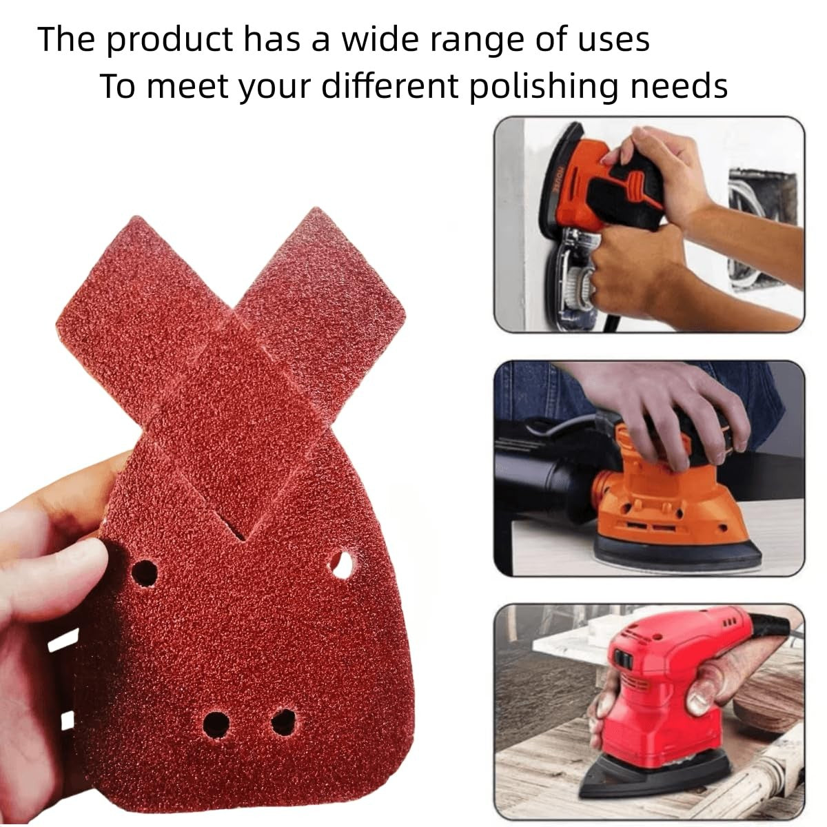 Mouse Sanding Sheet Sandpaper Black and Decker P40-P2000 Grit Palm Sander Pads