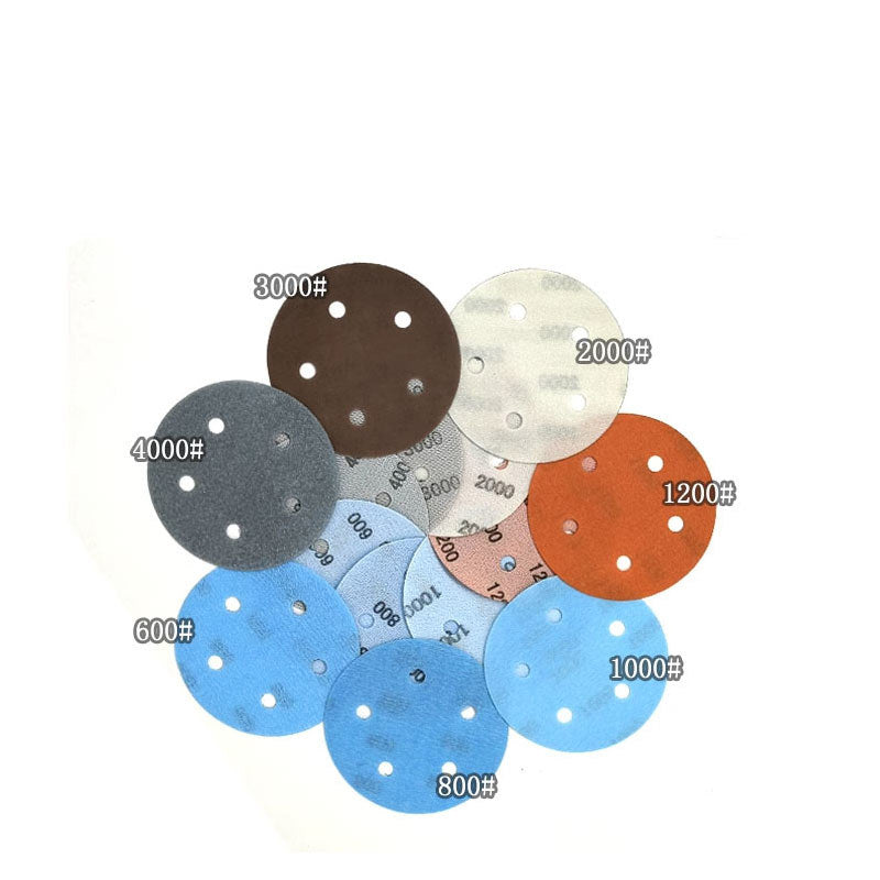125mm Wet and Dry Sanding Discs 5 inch Sandpaper Hook and Loop Pads 5 Hole