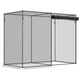 6' x 3' Crop Cage, Plant Protection Tent with Zippered Doors for Vegetable Garden, Backyard, Black