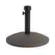 Ander 35 lb Round Outdoor Umbrella Base, Concrete-Filled Resin, Fits 32–48 mm Poles, Brown